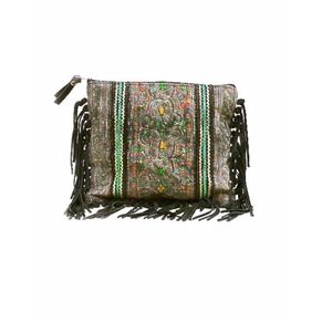 JADE TRIBE + Panada Woven FRINGE BAG NWT